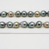 40pcs Multicolor 8-10mm - SB AAA Quality Tahitian Pearl Necklace NL1526