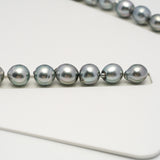 42pcs "High Luster" Silver Mix 8-10mm - CL/SB AAA/AA Quality Tahitian Pearl Necklace NL1597 HL3