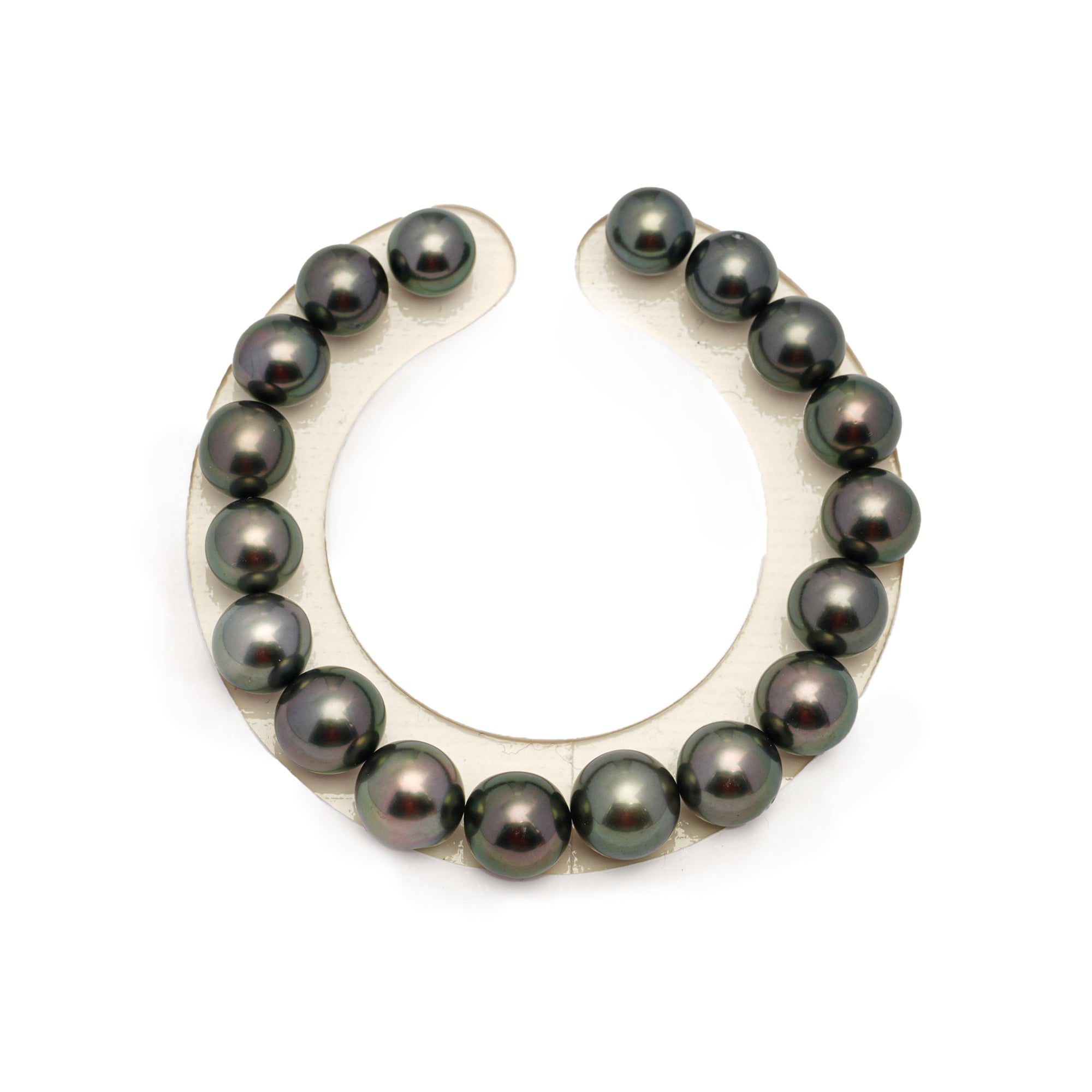 18pcs Deep Green 9-10mm - SR/NR TOP/AAA Quality Tahitian Pearl Bracelet BR2244 CMP8