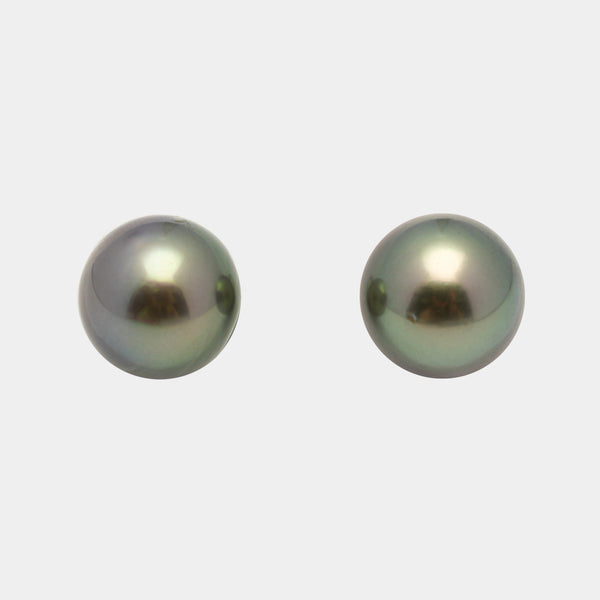 2pcs Light 12-12.2mm - RSR AA/AAA Quality Tahitian Pearl Pair ER1483 TH2