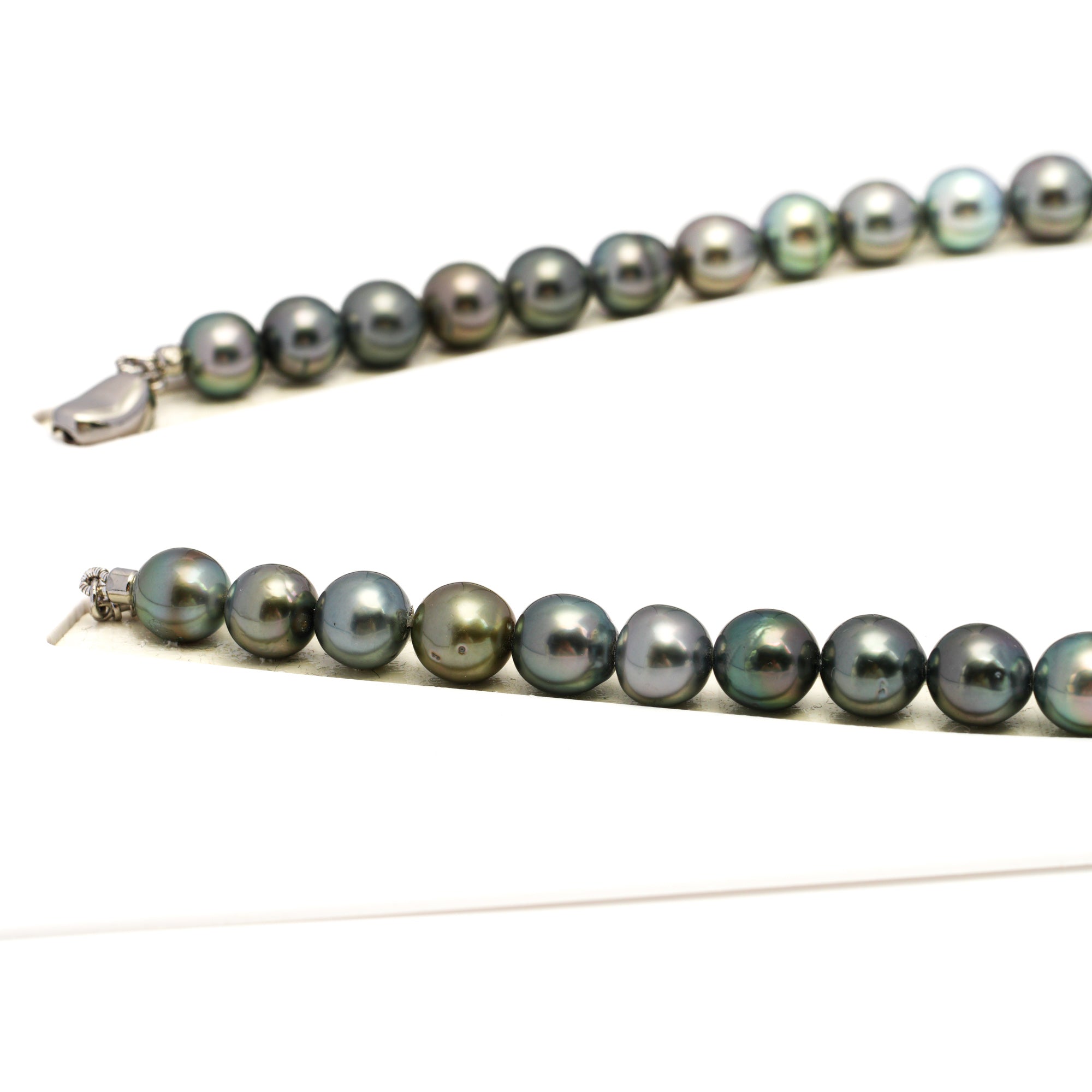 44pcs Multicolor 8-11mm - SR/NR AAA/AA Quality Tahitian Pearl Drilled Necklace NL1701 WF1