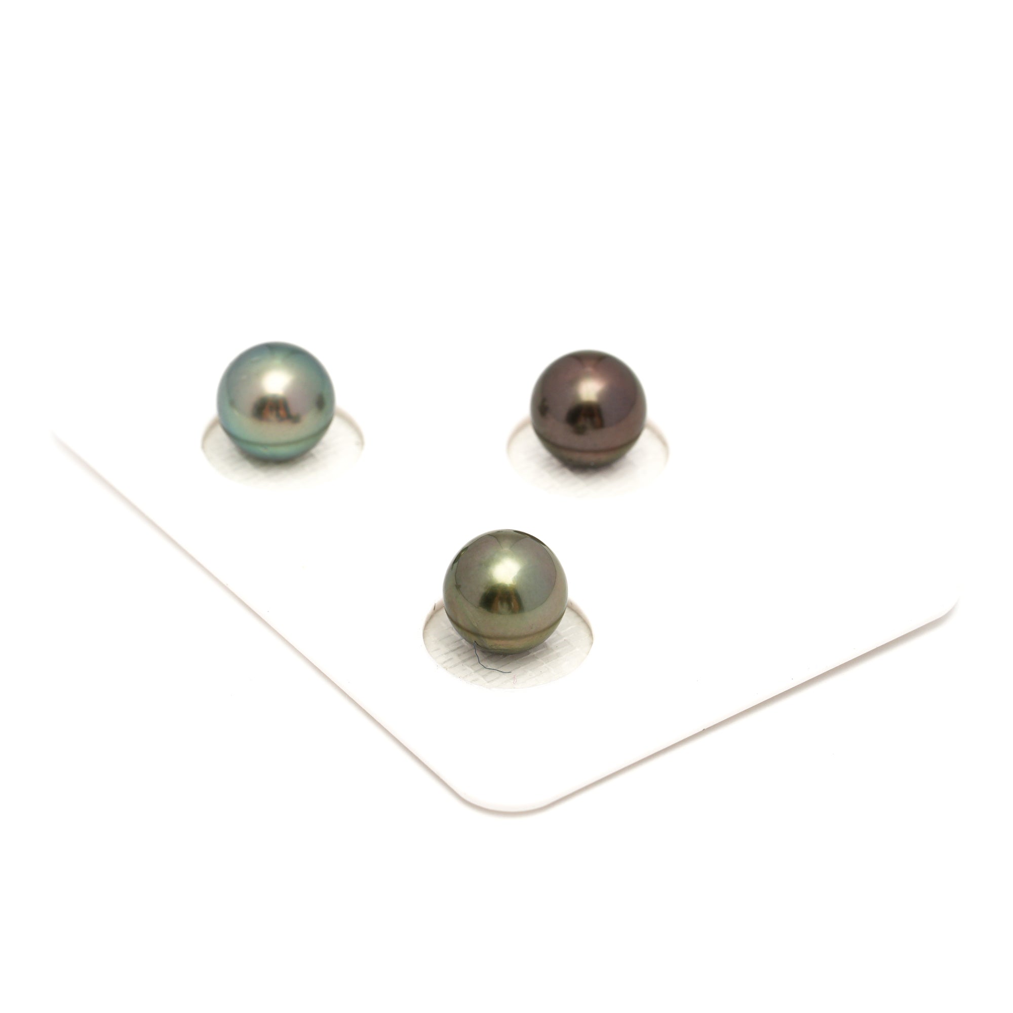 3pcs Multicolor 8.9-9mm - RSR AAA/AA Quality Tahitian Pearl Trio Set ER1831 OR13