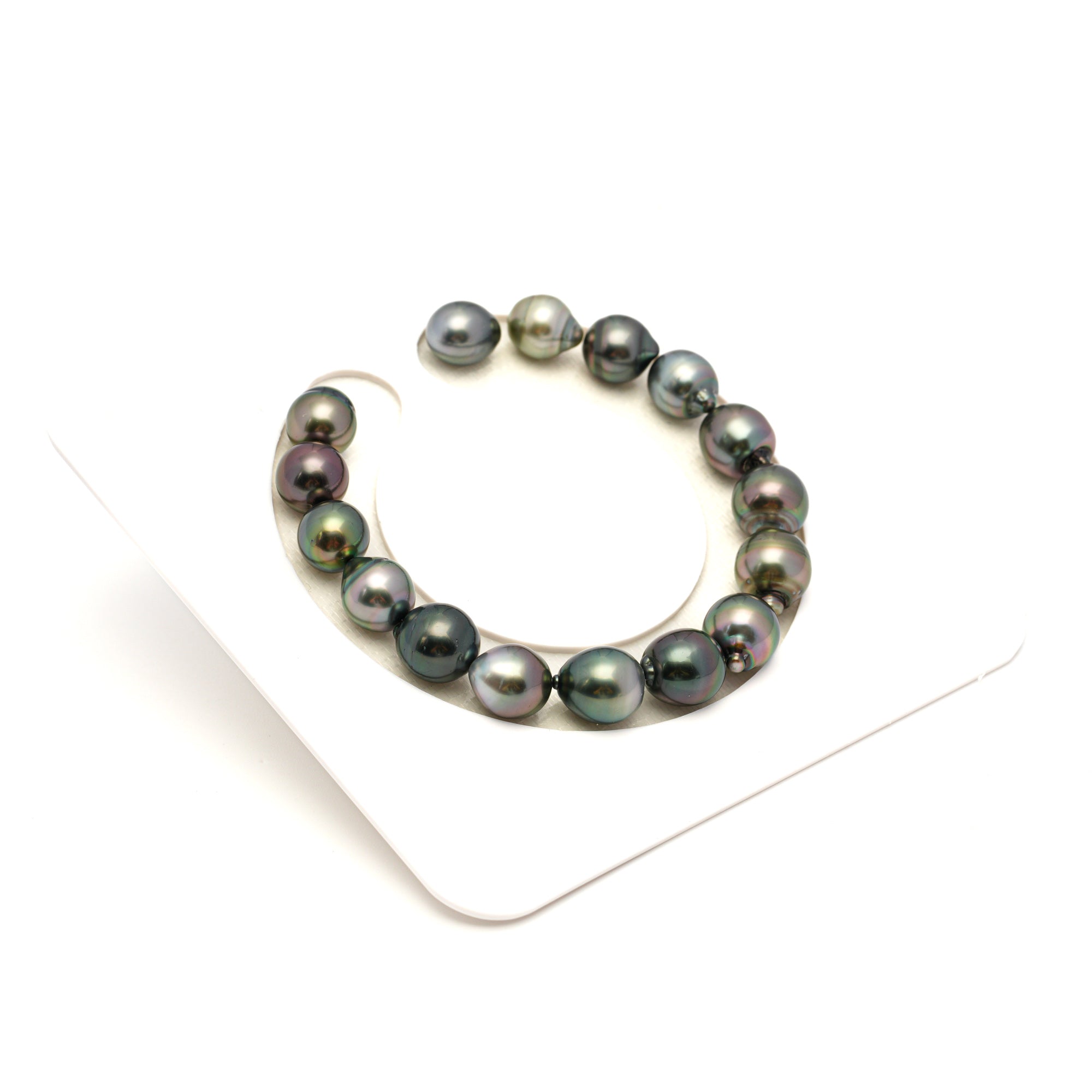 16pcs Multicolor 8-10mm - SB AAA Quality Tahitian Pearl Bracelet BR2381 TH5