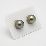 2pcs Light 12-12.2mm - RSR AA/AAA Quality Tahitian Pearl Pair ER1483 TH2