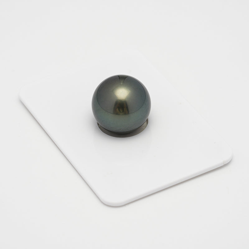 1pcs Dark Green 14.2mm - R AAA/AA Quality Tahitian Pearl Single LP1079