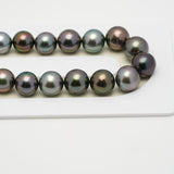 47pcs "High Luster" Multicolor 8-11mm - SR/NR AAA Quality Tahitian Pearl Necklace NL1523 OR6