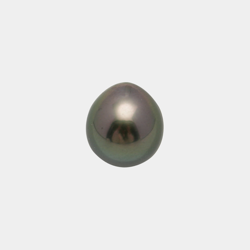 1pcs Green 10mm - DROP TOP Quality Tahitian Pearl Single LP2018 OR7