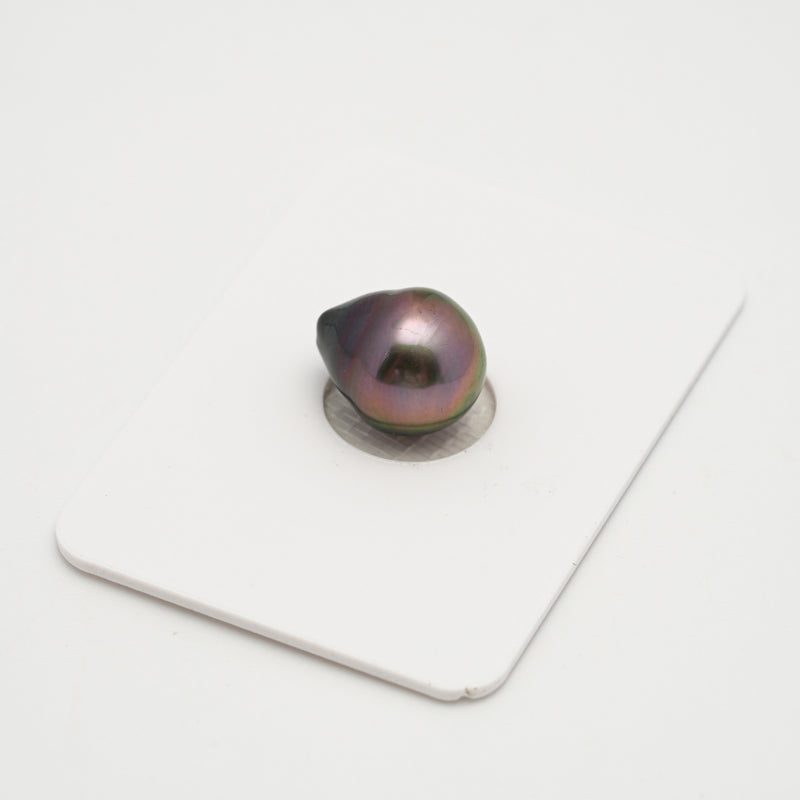 1pcs "High Luster" Cherry 10.5mm - SB AAA Quality Tahitian Pearl Single LP2070 A8