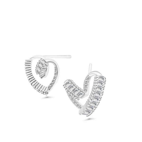 Earring Heartshape Quartz jewelry SHM1205