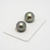 2pcs Light 12-12.2mm - RSR AA/AAA Quality Tahitian Pearl Pair ER1483 TH2