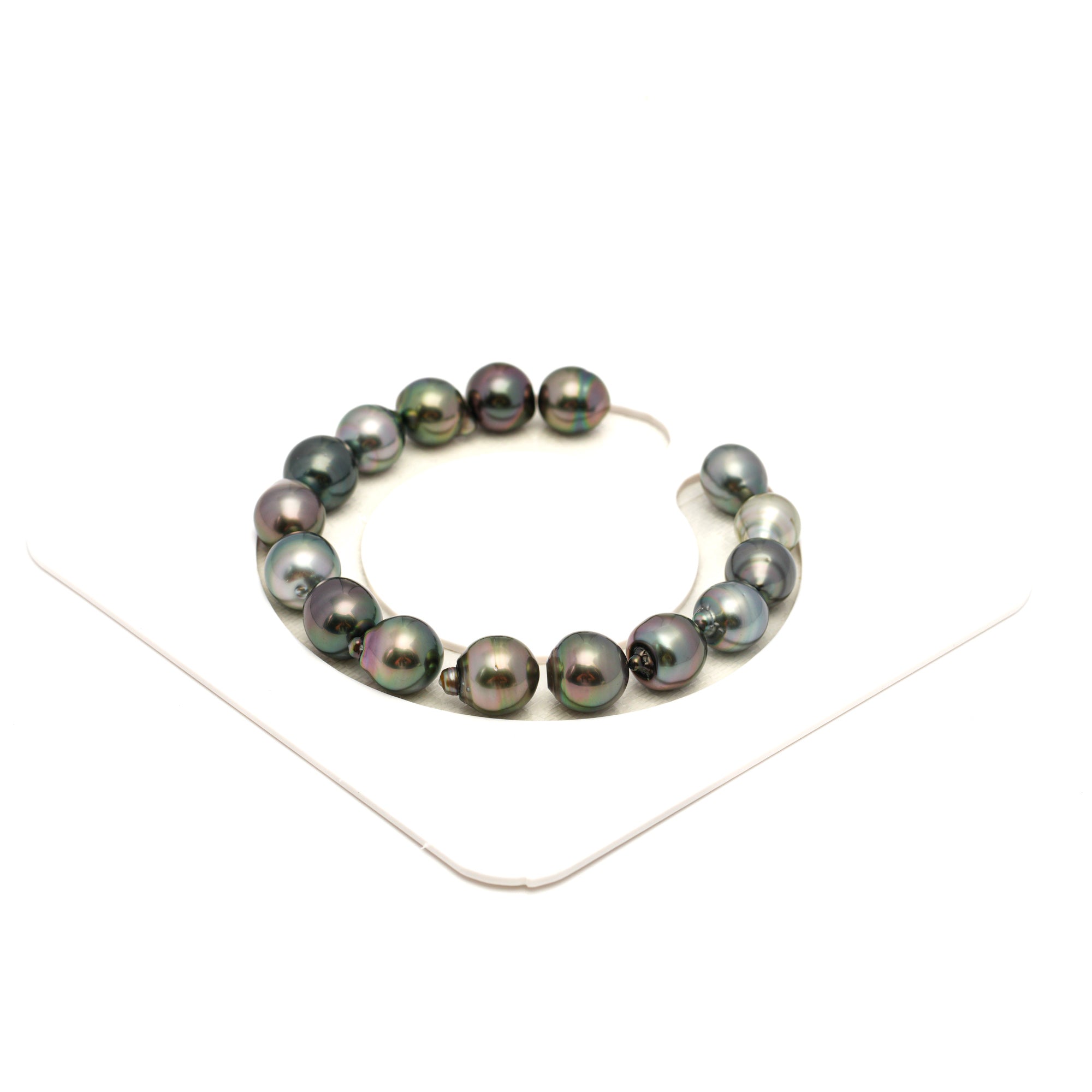 16pcs Multicolor 8-10mm - SB AAA Quality Tahitian Pearl Bracelet BR2381 TH5