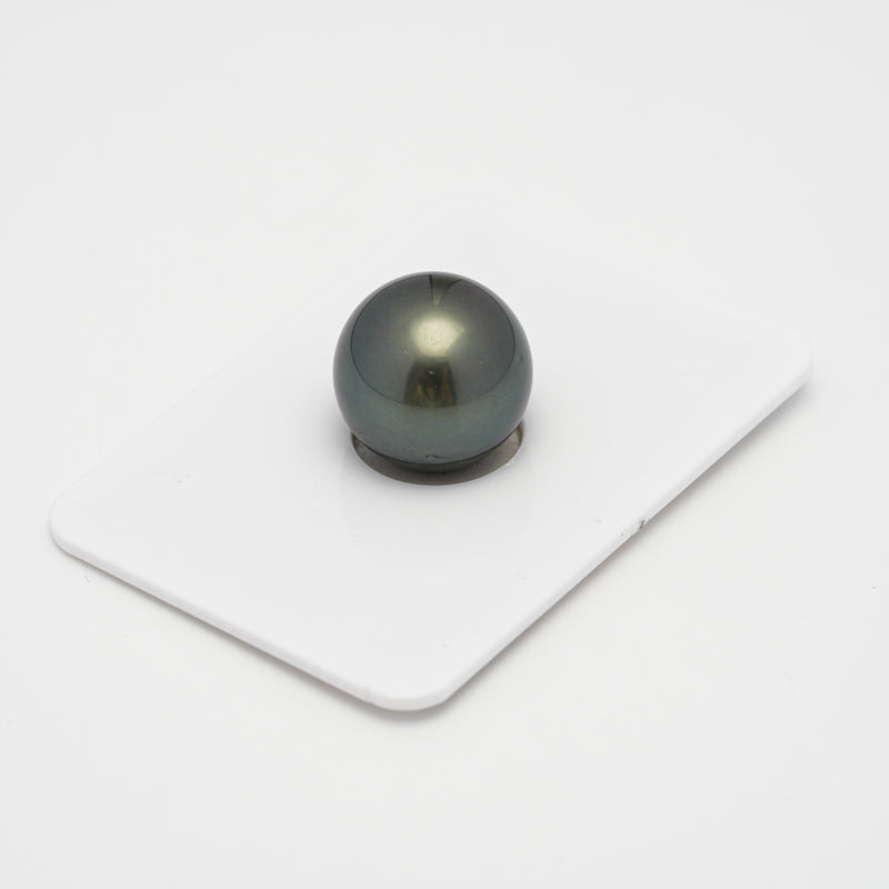 1pcs Dark Green 14.2mm - R AAA/AA Quality Tahitian Pearl Single LP1079