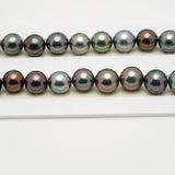 47pcs "High Luster" Multicolor 8-11mm - SR/NR AAA Quality Tahitian Pearl Necklace NL1523 OR6