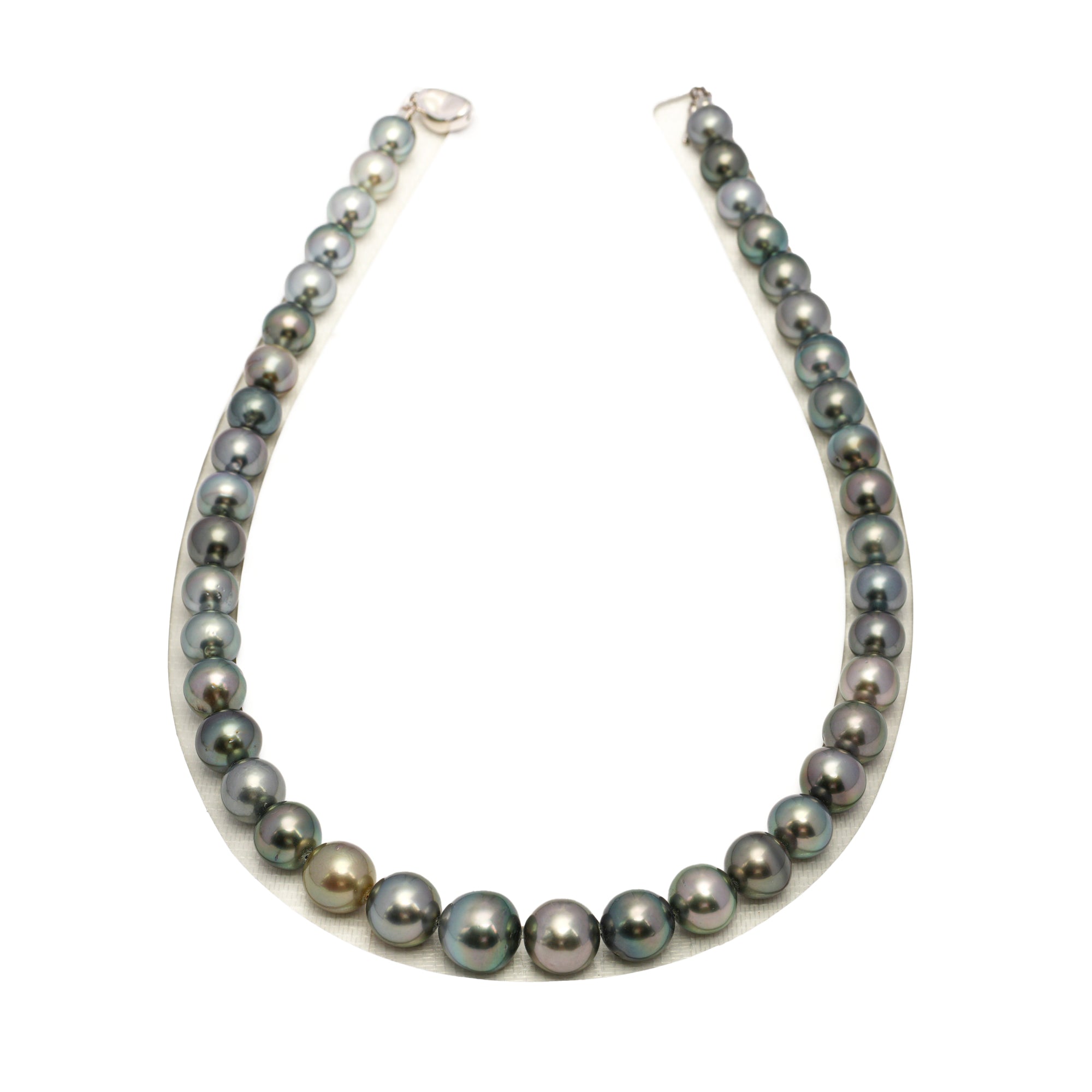 41pcs Multicolor 8-13mm - SB/NR AAA/AA Quality Tahitian Pearl Drilled Necklace NL1729 WF1