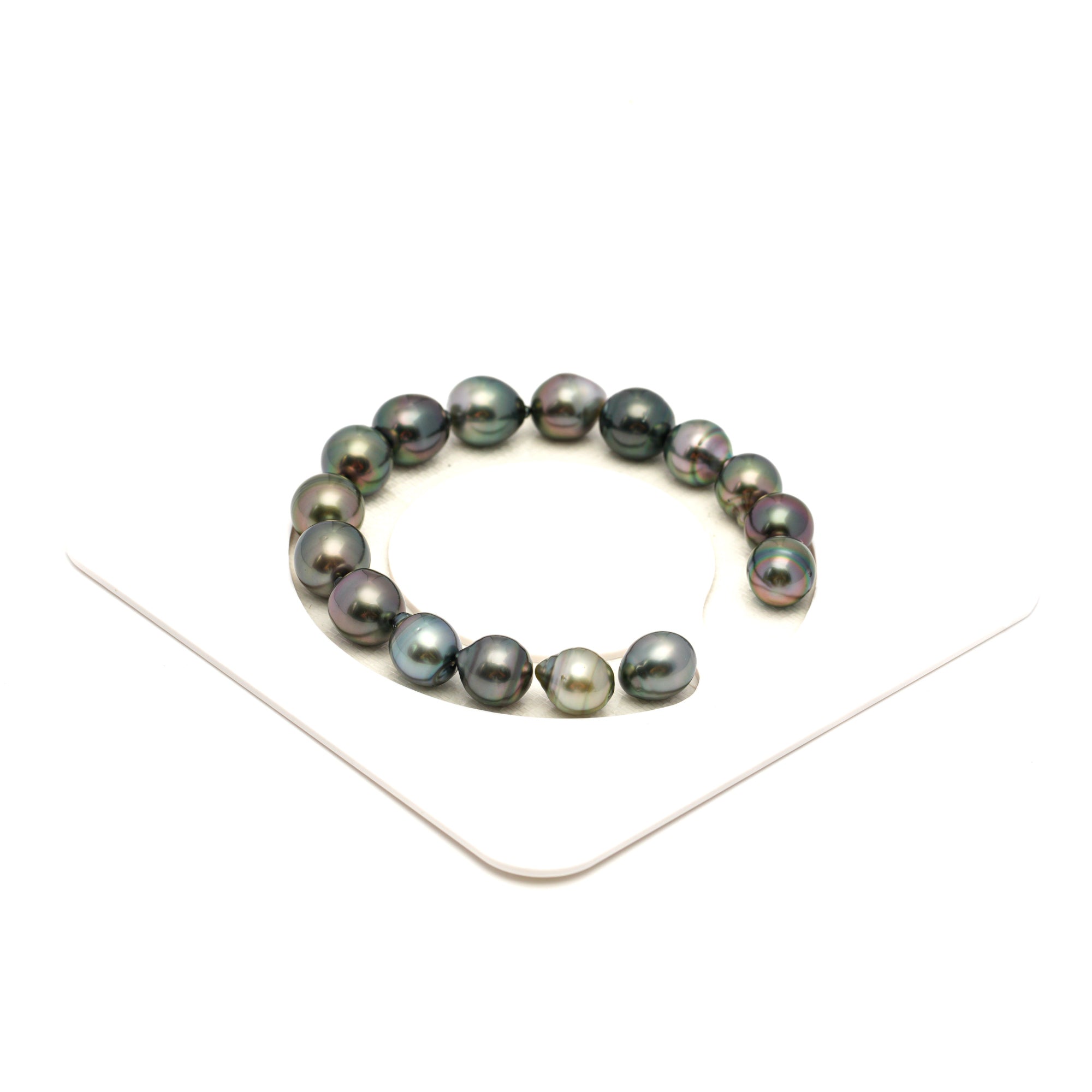 16pcs Multicolor 8-10mm - SB AAA Quality Tahitian Pearl Bracelet BR2381 TH5