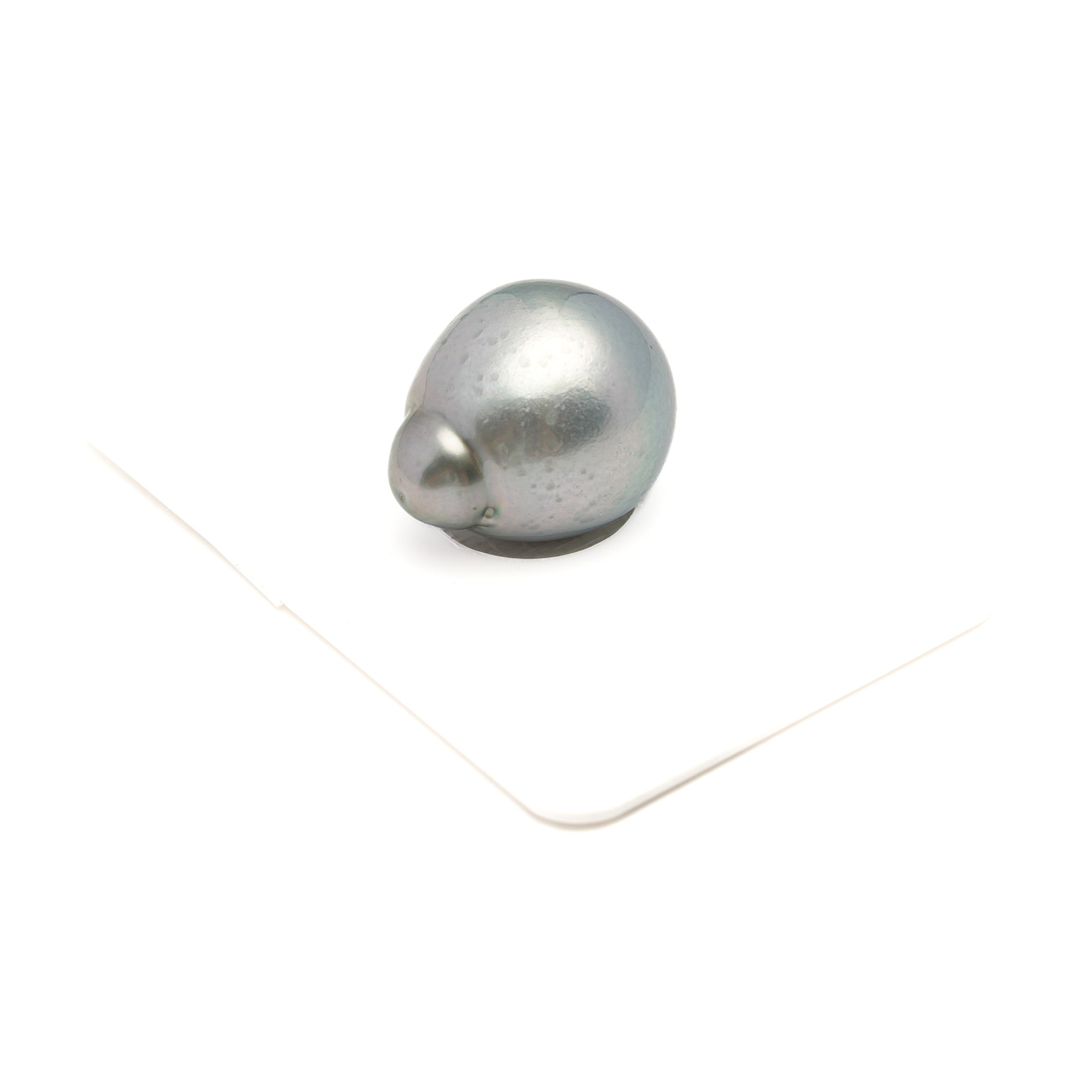 1pcs "High Luster" Silver Blue 15mm - SB AAA/AA Quality Tahitian Pearl Single LP2518 CMP11