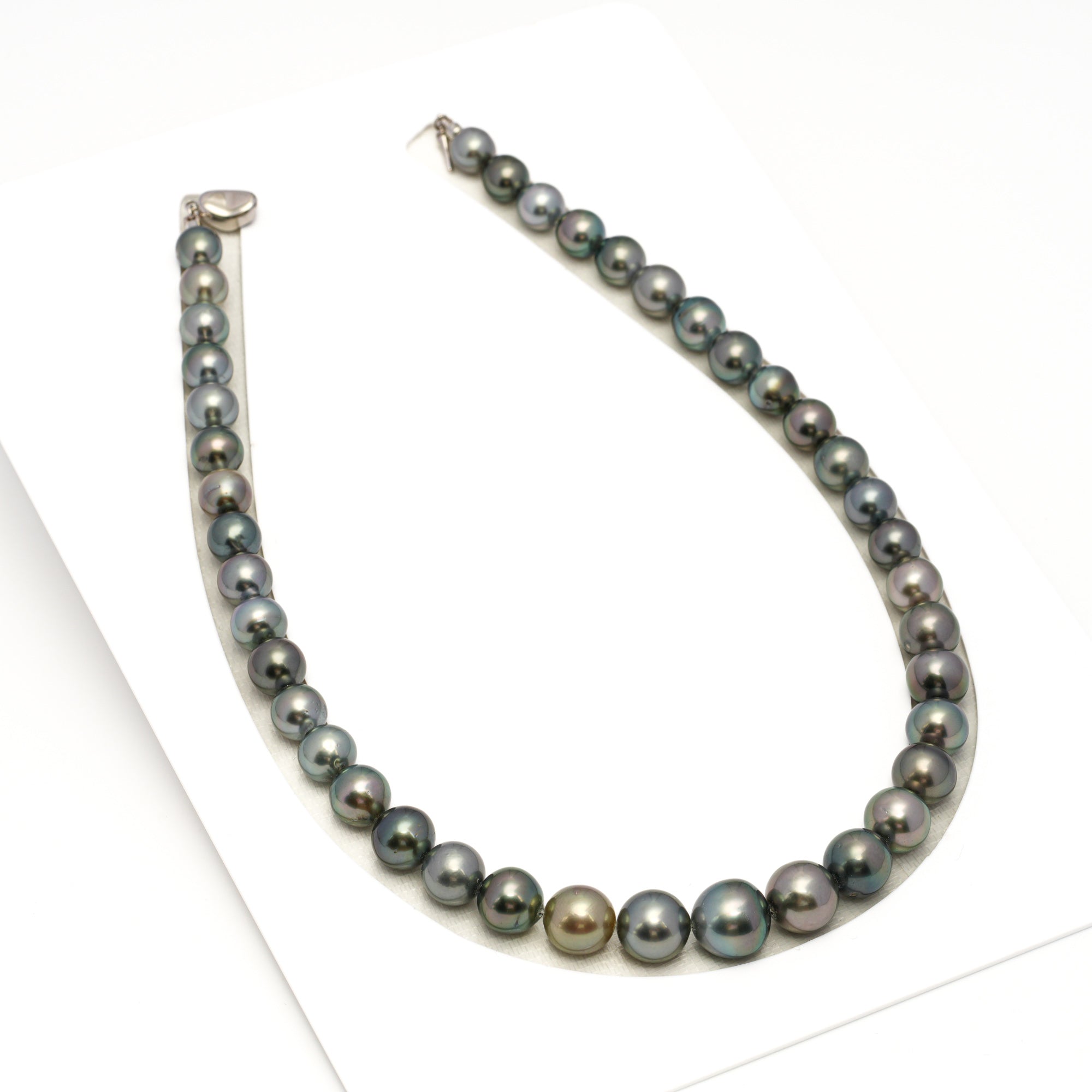 41pcs Multicolor 8-13mm - SB/NR AAA/AA Quality Tahitian Pearl Drilled Necklace NL1729 WF1
