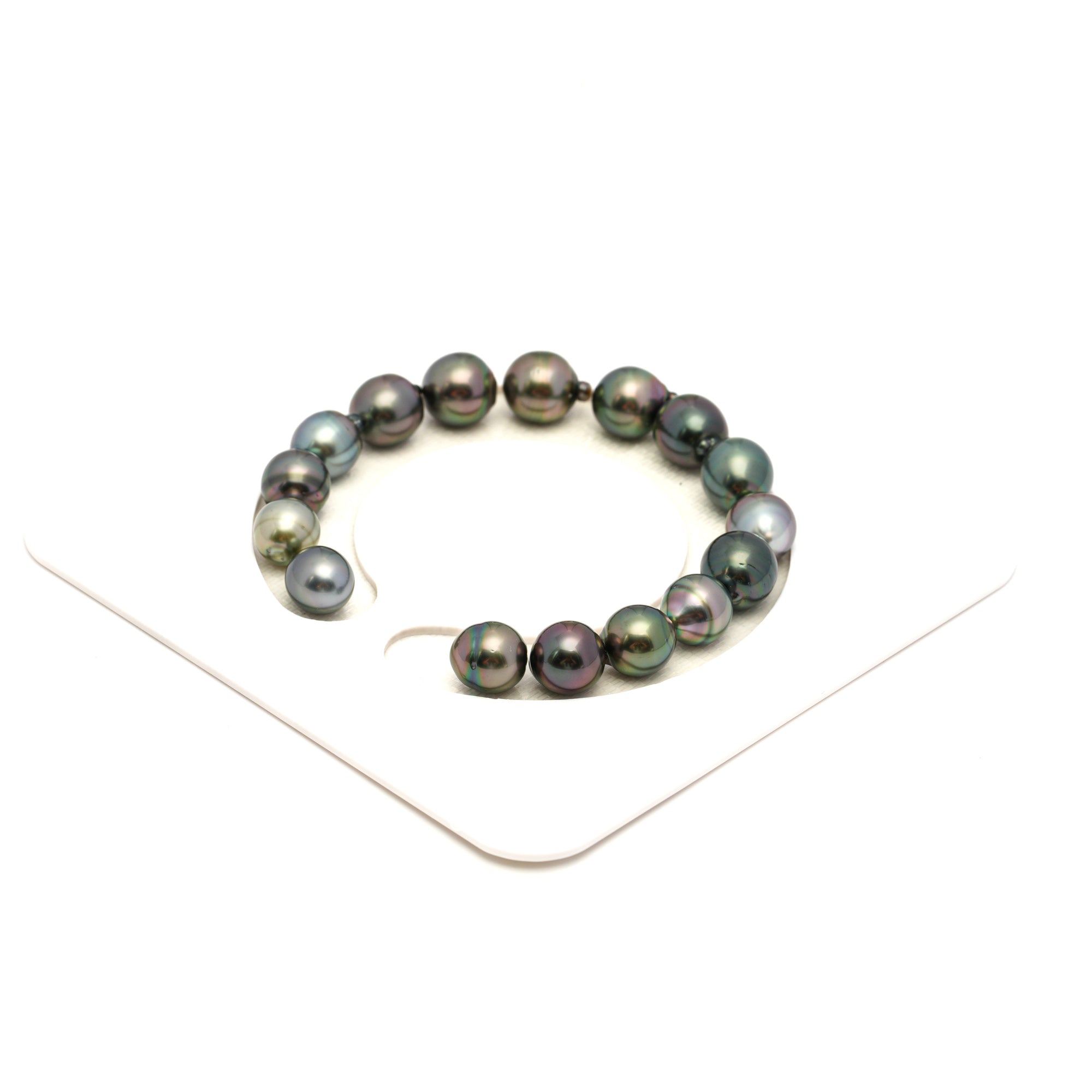 16pcs Multicolor 8-10mm - SB AAA Quality Tahitian Pearl Bracelet BR2381 TH5