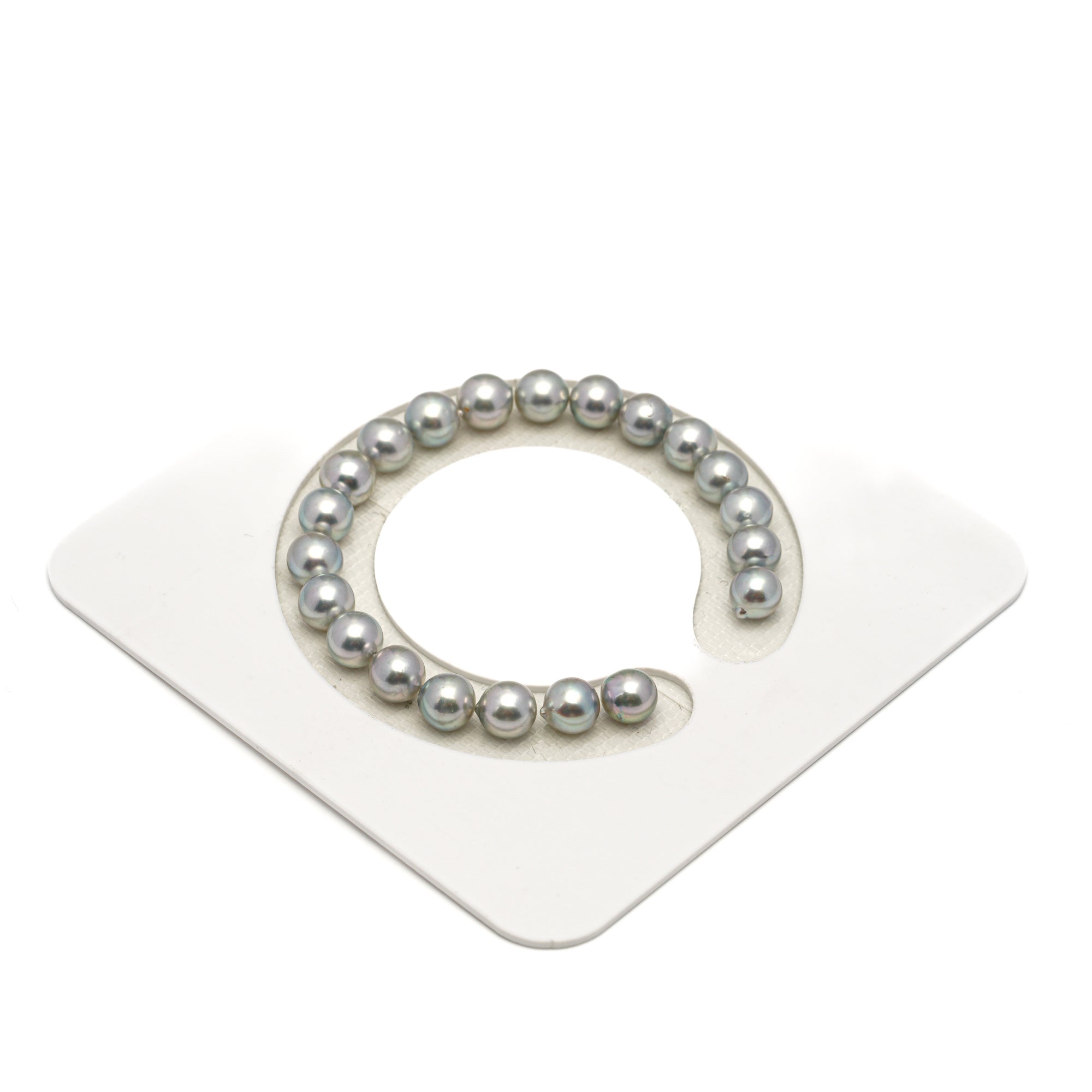 21pcs Akoya Pearl Silver Mix 7.1-7.7mm - SB/NR AA/AAA Quality Bracelet AKBR2422 CMA1