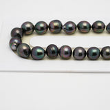 46pcs "Top Luster" Purple 8-10mm - SB AAA Quality Tahitian Pearl Necklace NL1511 THMIX2