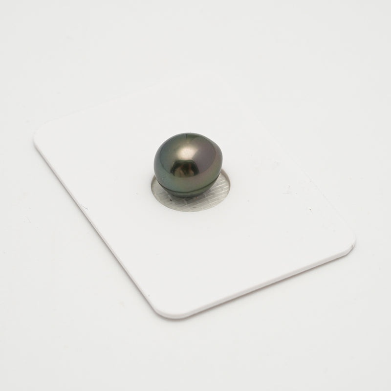 1pcs Green 10mm - DROP TOP Quality Tahitian Pearl Single LP2018 OR7