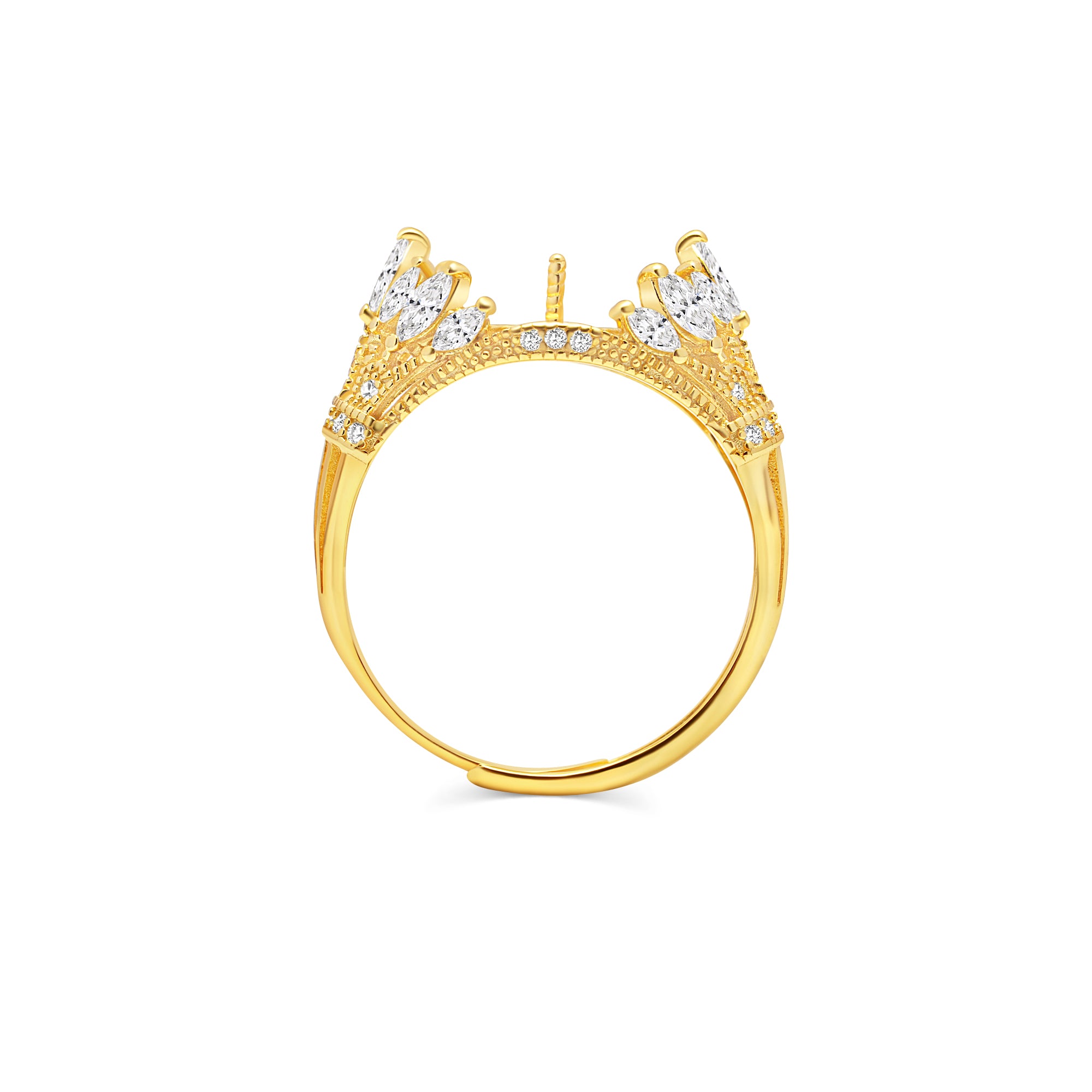 Adjustable Ring 925 Silver for pearl SC472G