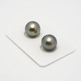 2pcs Light 12-12.2mm - RSR AA/AAA Quality Tahitian Pearl Pair ER1483 TH2