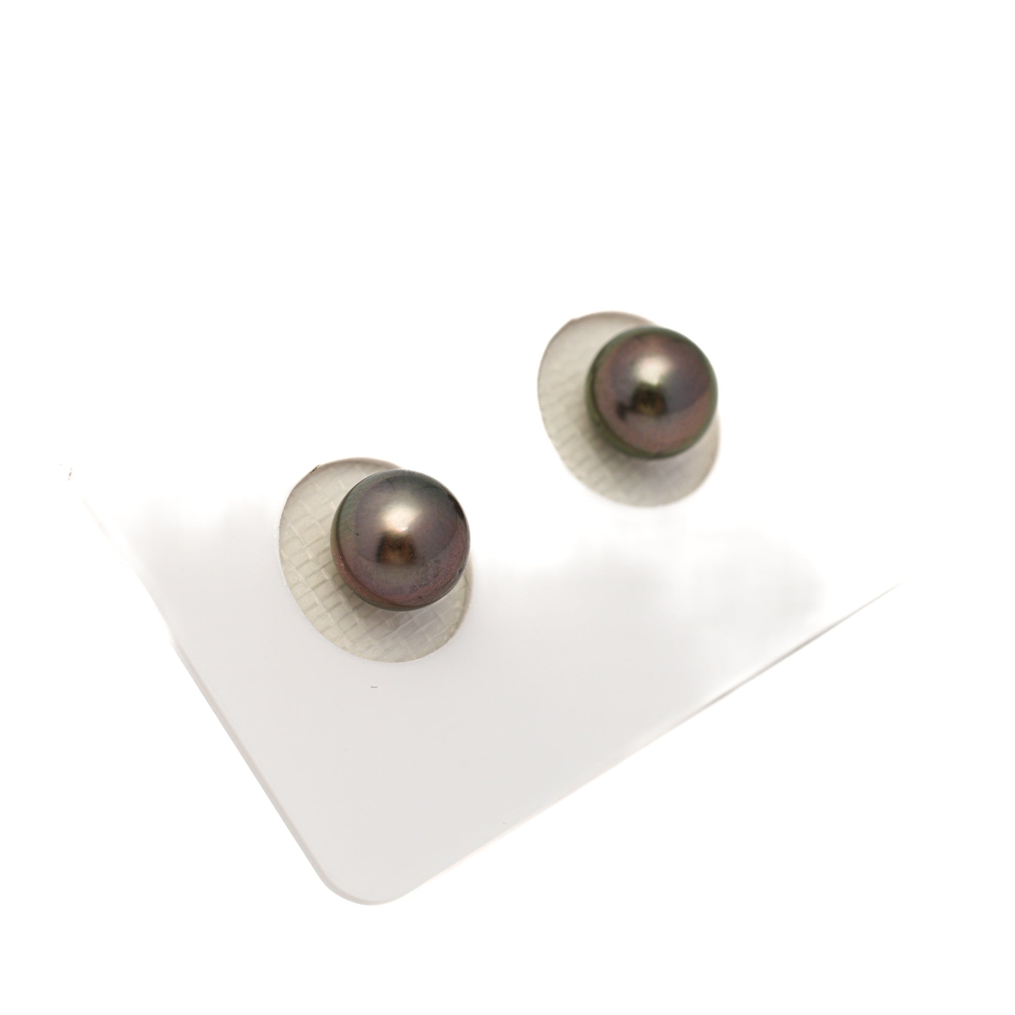 2pcs Cherry 7.7-7.8mm - RSR AAA/AA Quality Tahitian Pearl Pair ER1788 NG19
