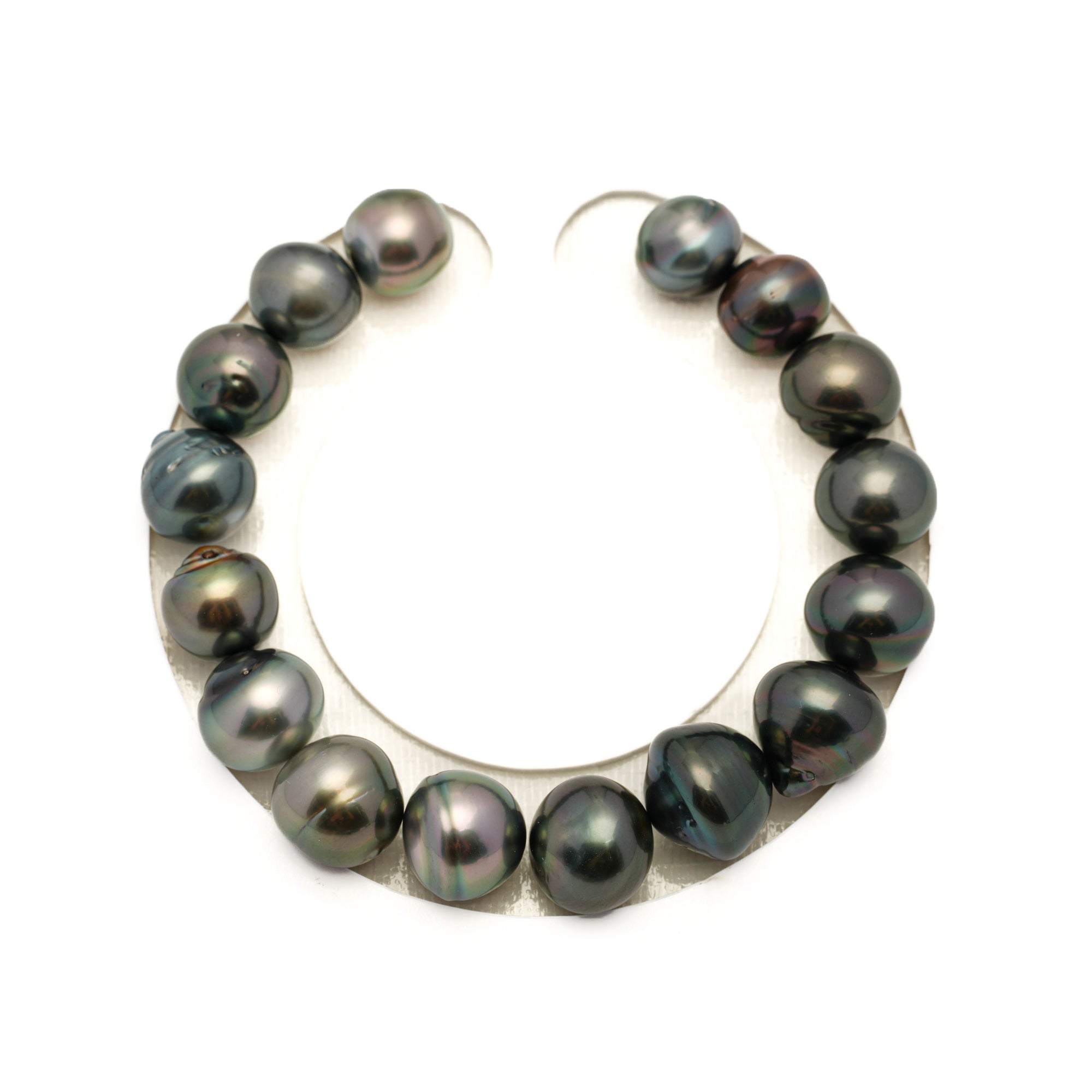 16pcs Mix 10-13mm - SB AAA/AA Quality Tahitian Pearl Bracelet BR2443 LP1