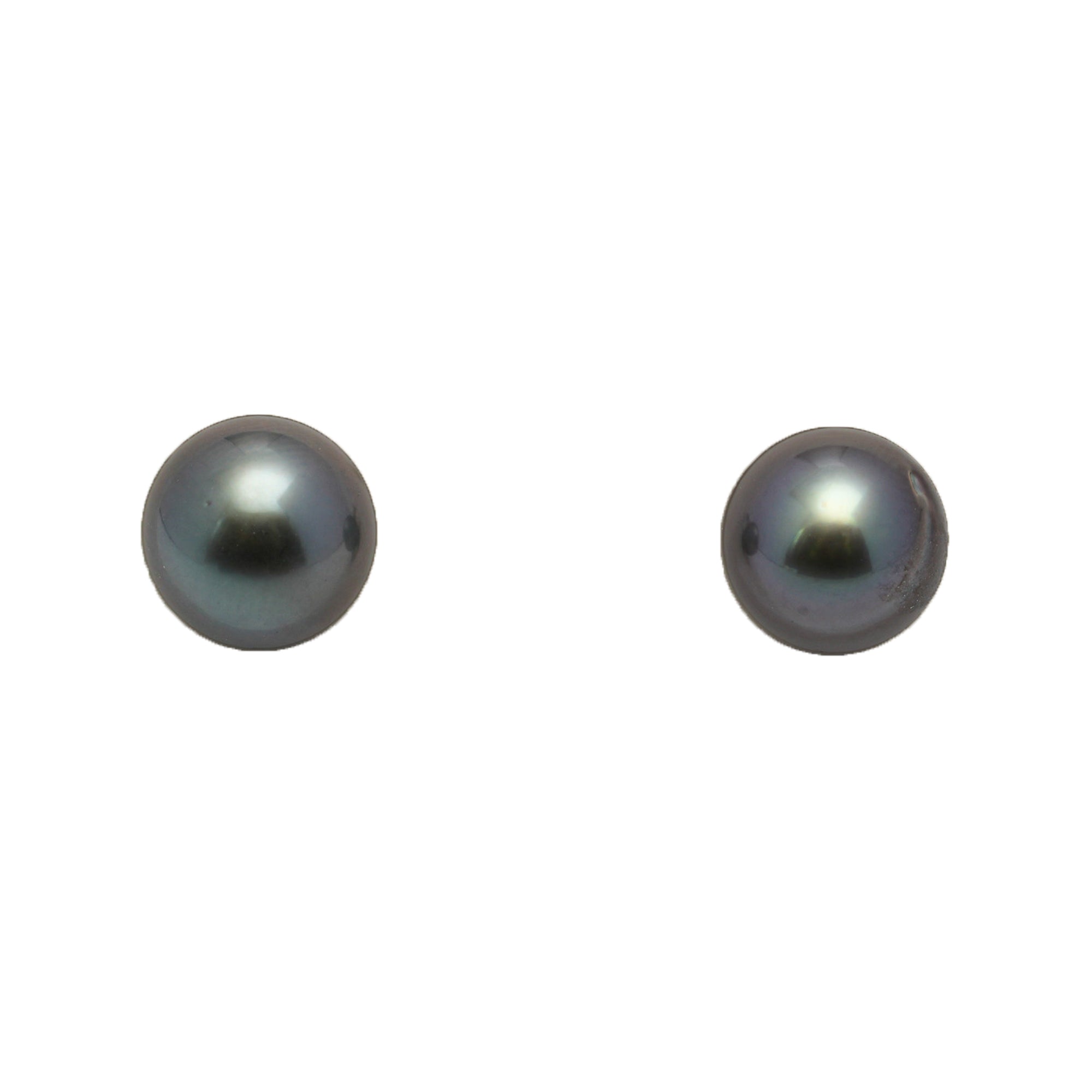 2pcs Blue 8.4-8.6mm - NR AAA/AA Quality Tahitian Pearl Pair ER1893 LP1