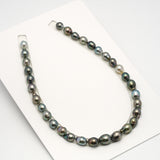 32pcs Multicolor 9-12mm - SB AAA Quality Tahitian Pearl Necklace NL1589 HL3