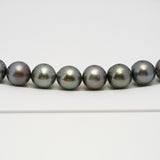 36pcs Light 11-13mm - SR/NR AA/A Quality Tahitian Pearl Necklace NL1627 THMIX3