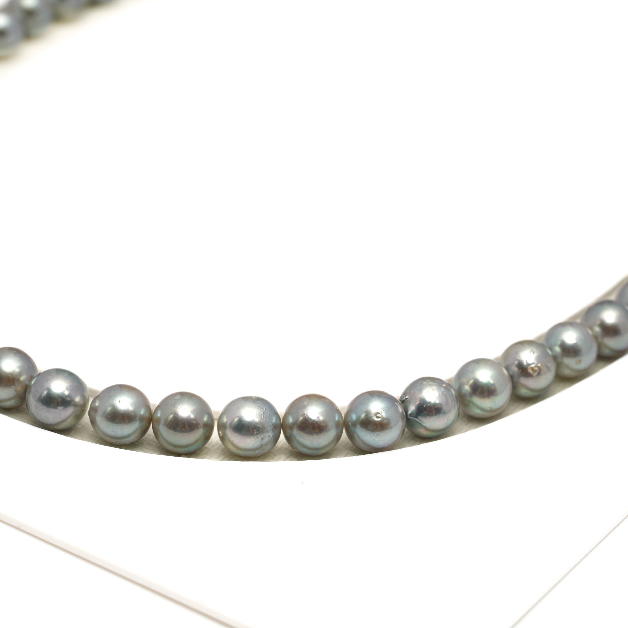 53pcs Akoya Pearl "High Luster" Silver Mix 7-7.9mm - SB/NR AA/A Quality Necklace AKNL1755 CMA1