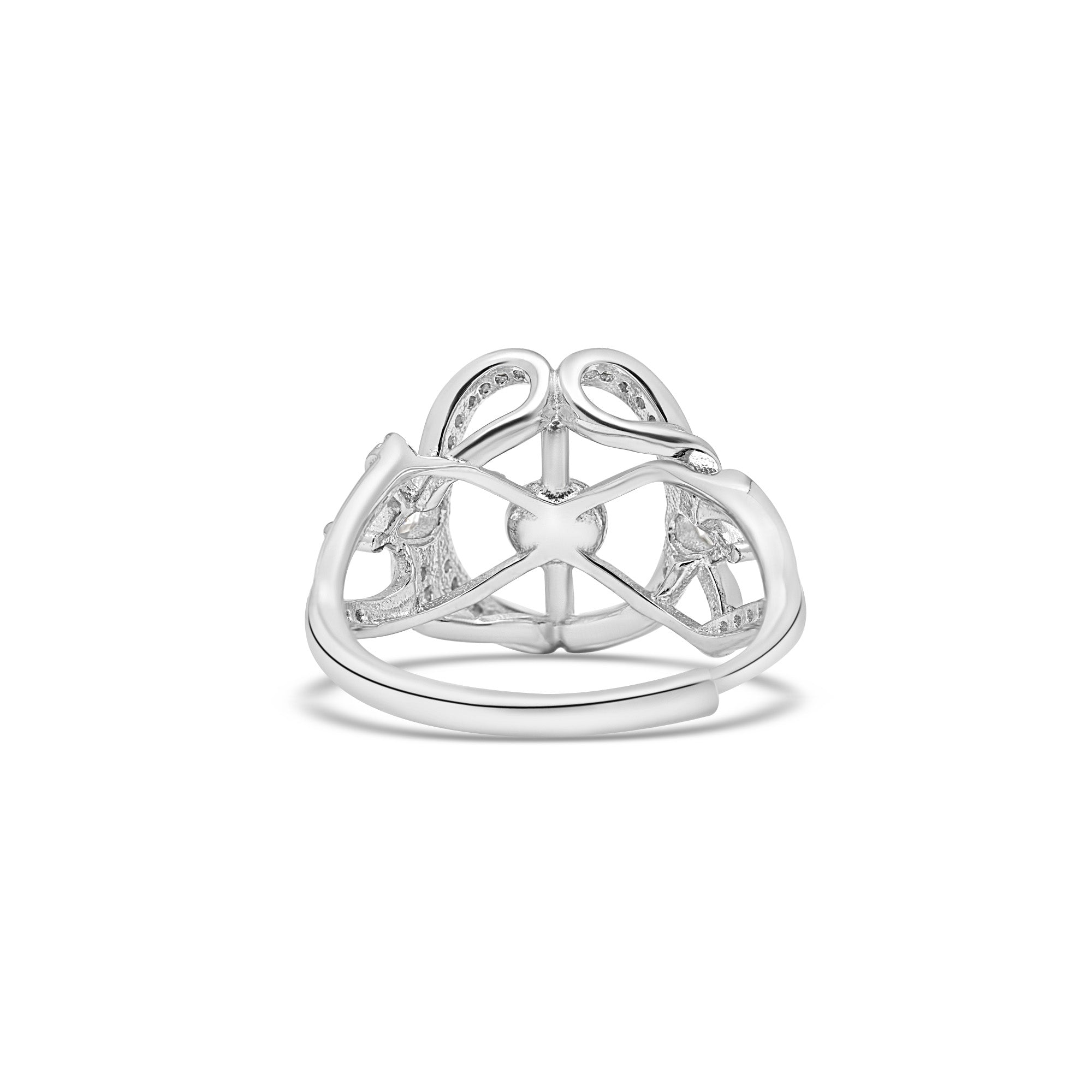 Adjustable Ring 925 Silver for pearl SC526