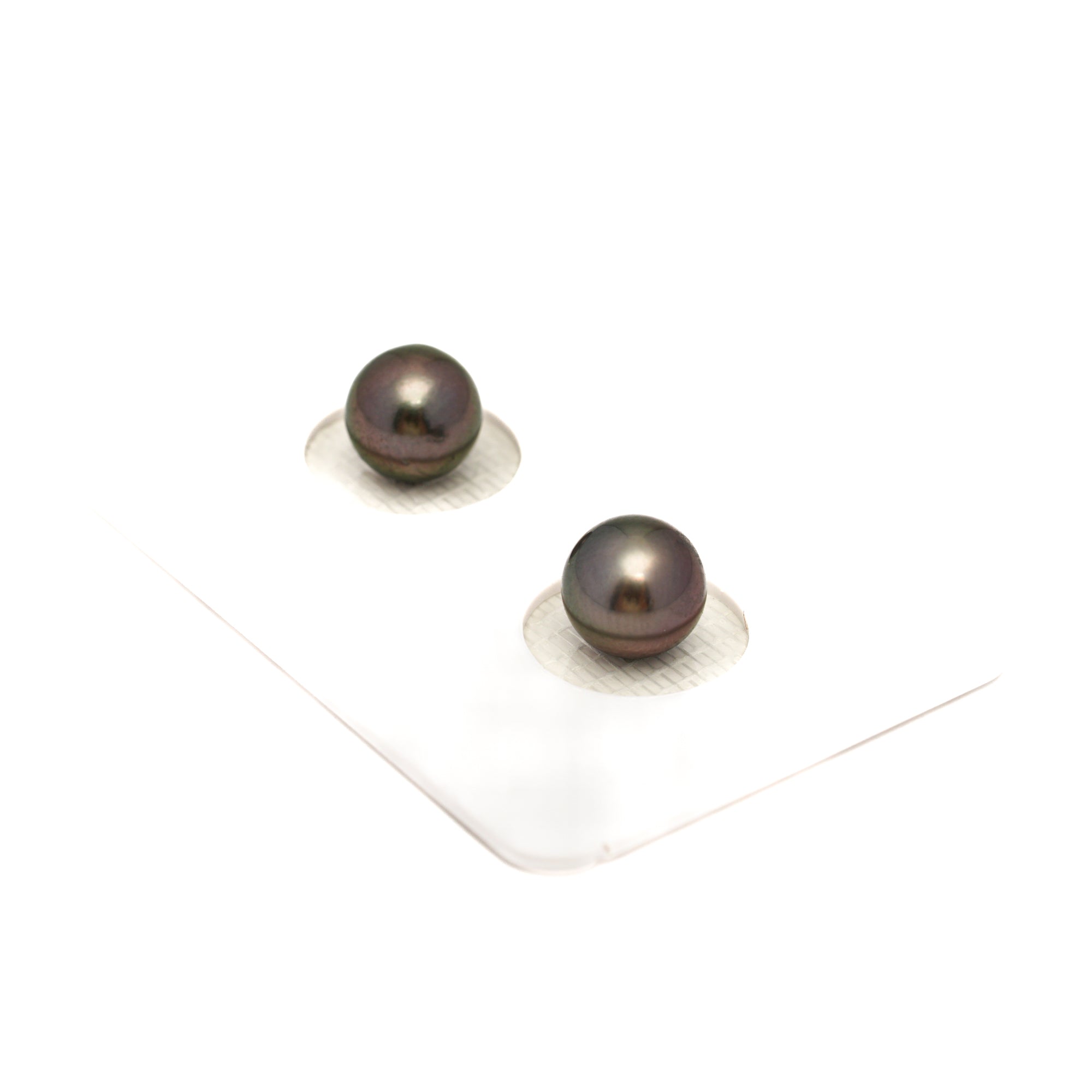 2pcs Cherry 7.7-7.8mm - RSR AAA/AA Quality Tahitian Pearl Pair ER1788 NG19