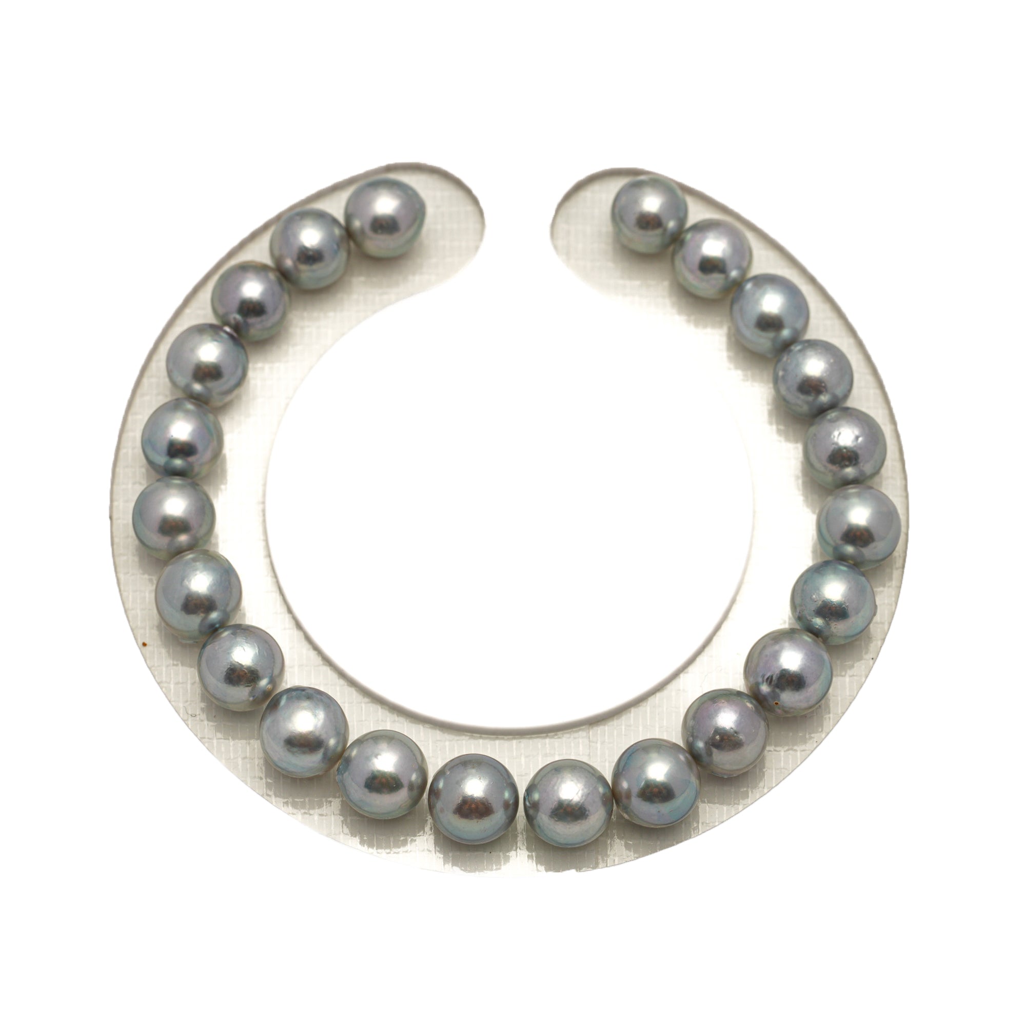 22pcs Akoya Pearl "High Luster" Silver Mix 7.3-7.8mm - SR/NR AA/A Quality Bracelet AKBR2423 CMA1