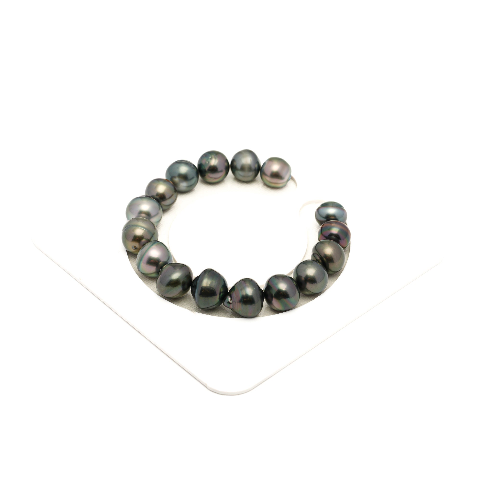 16pcs Mix 10-13mm - SB AAA/AA Quality Tahitian Pearl Bracelet BR2443 LP1
