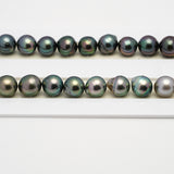 47pcs Multicolor 8-10mm - SB AAA/AA Quality Tahitian Pearl Necklace NL1499 THMIX2