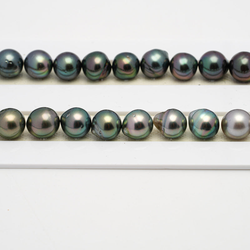 47pcs Multicolor 8-10mm - SB AAA/AA Quality Tahitian Pearl Necklace NL1499 THMIX2