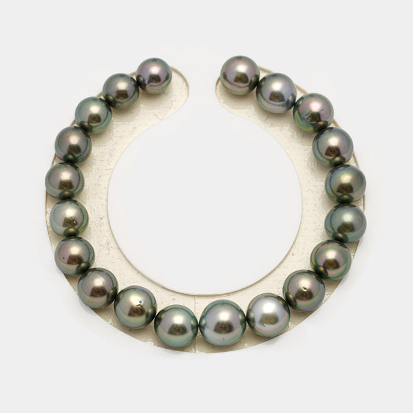 20pcs Green 8-10mm - SR/NR AAA/AA Quality Tahitian Pearl Bracelet BR2217 OR10