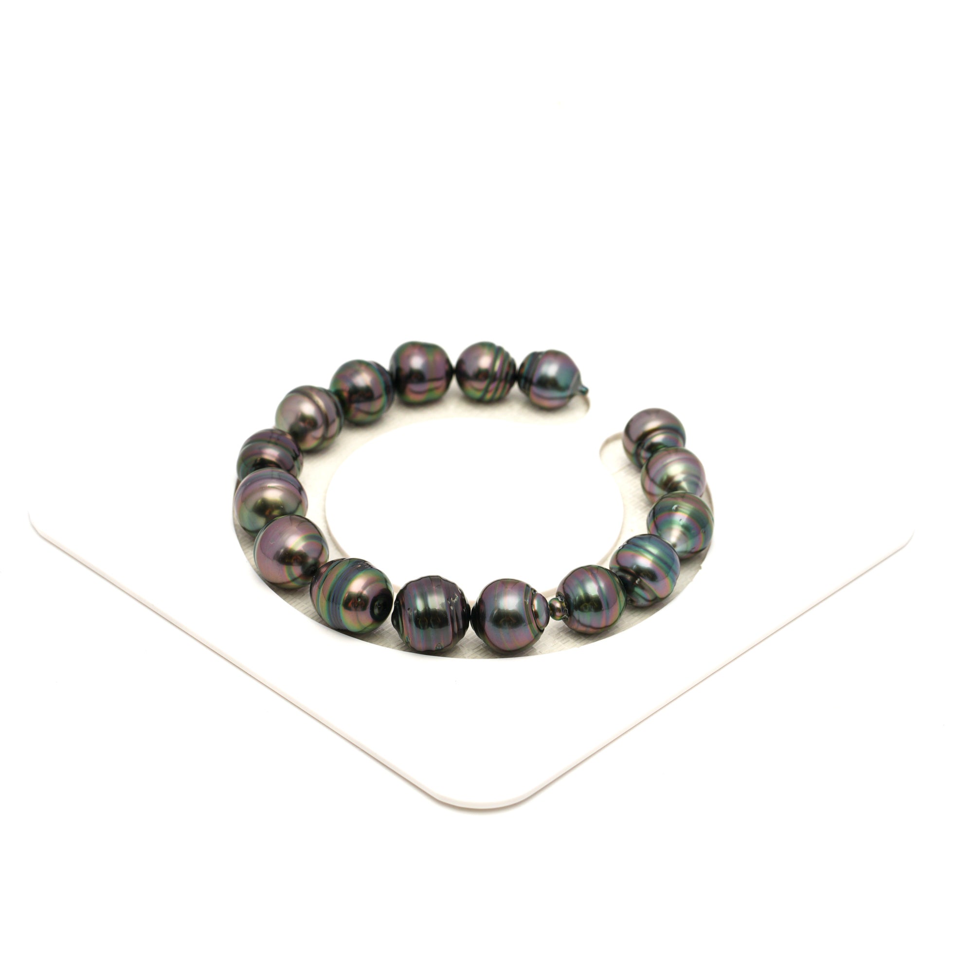 16pcs Green Cherry 9-11mm - CL AAA/AA Quality Tahitian Pearl Bracelet BR2365 TH5