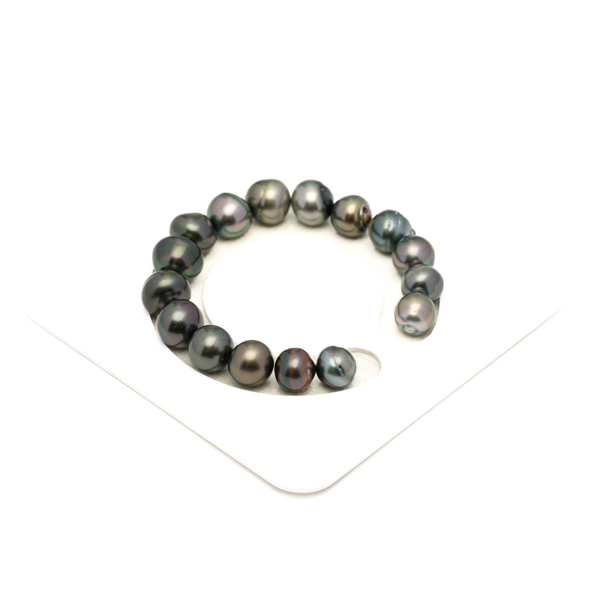 16pcs Mix 10-13mm - SB AAA/AA Quality Tahitian Pearl Bracelet BR2443 LP1