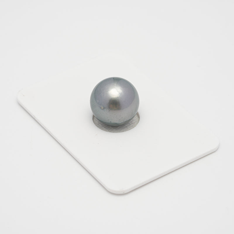 1pcs Silver 12.8mm - RSR AAA Quality Tahitian Pearl Single LP1881 TH1