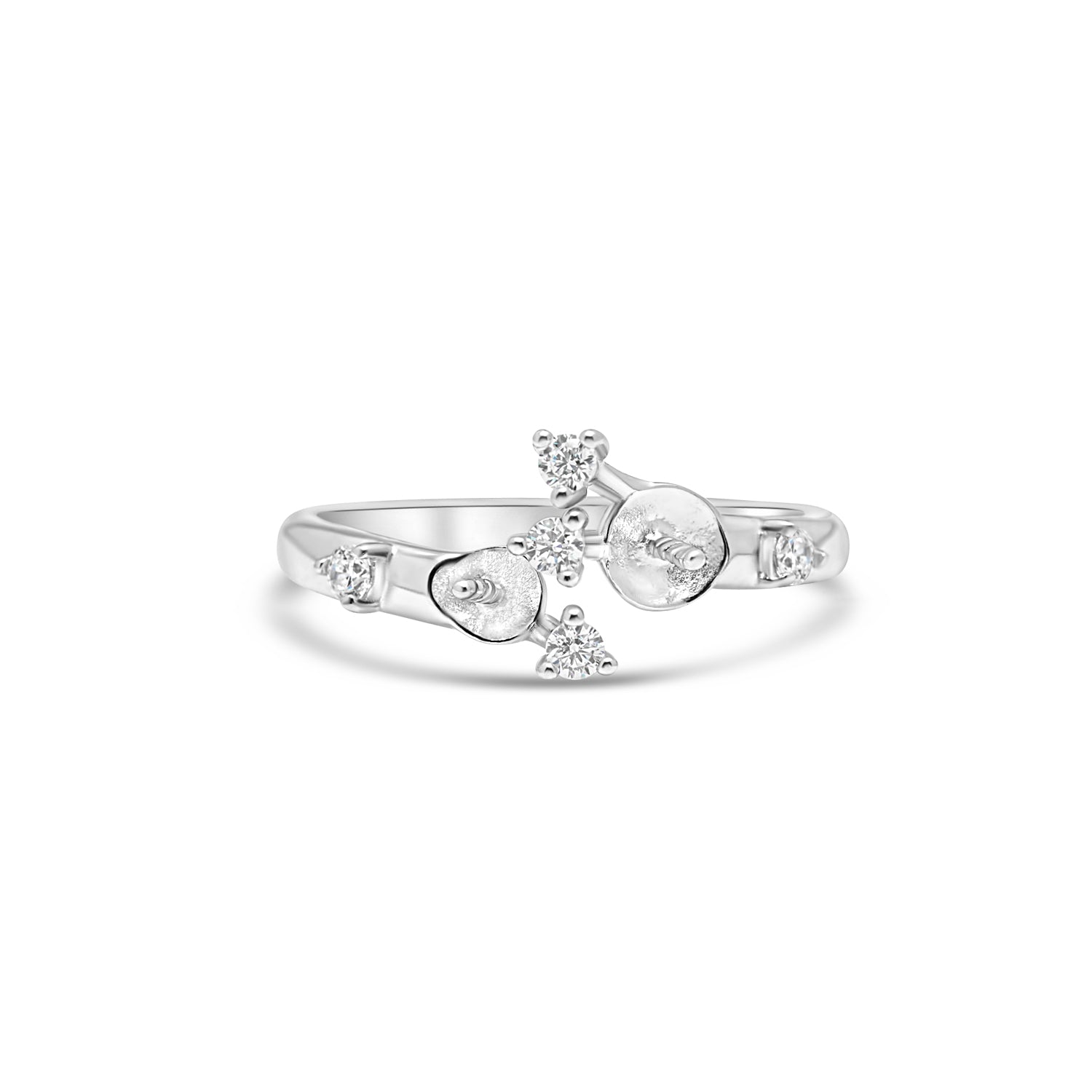 Adjustable Ring 925 Silver for pearl SC384