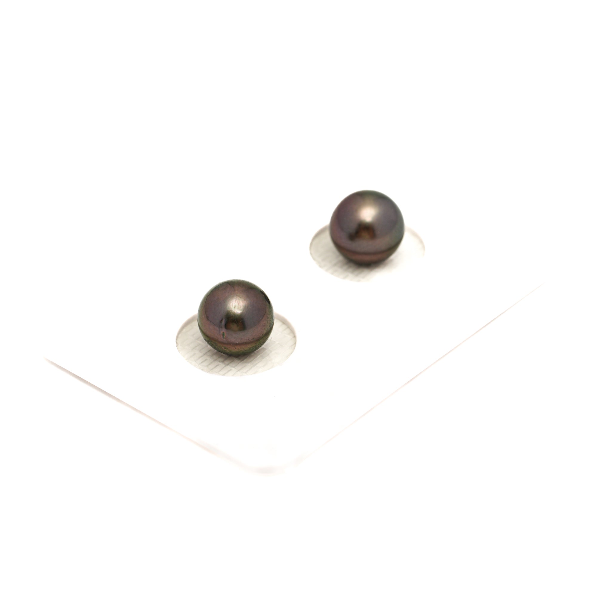 2pcs Cherry 7.7-7.8mm - RSR AAA/AA Quality Tahitian Pearl Pair ER1788 NG19