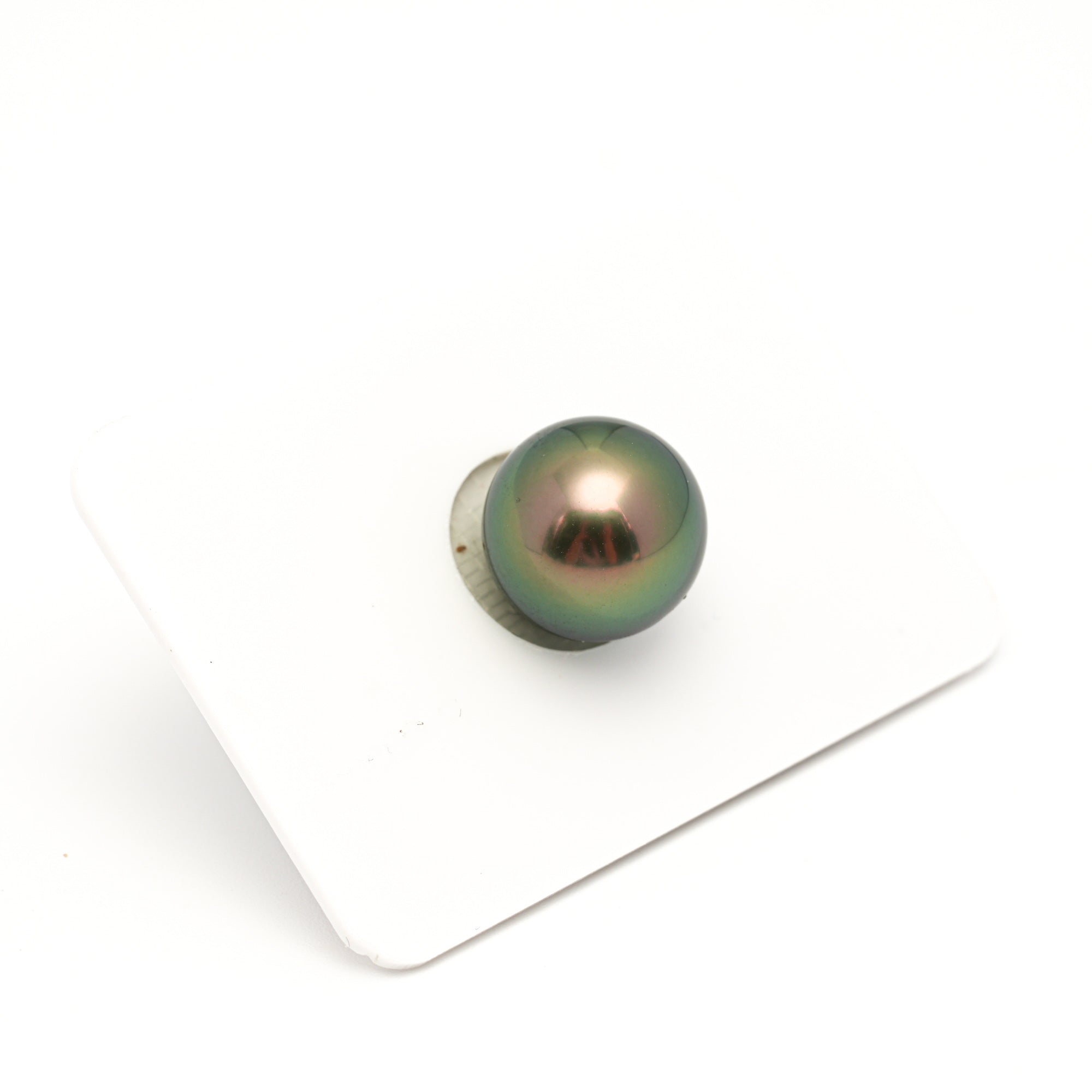 1pcs "High Luster" Green 12.3mm - RSR AAA Quality Tahitian Pearl Single LP2403 OR6