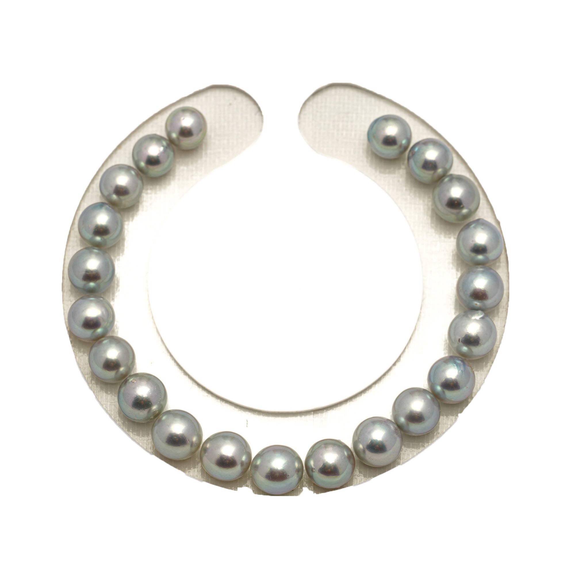 21pcs Akoya Pearl Silver 7-7.8mm - SR/NR AA/A Quality Bracelet AKBR2396 CMA1