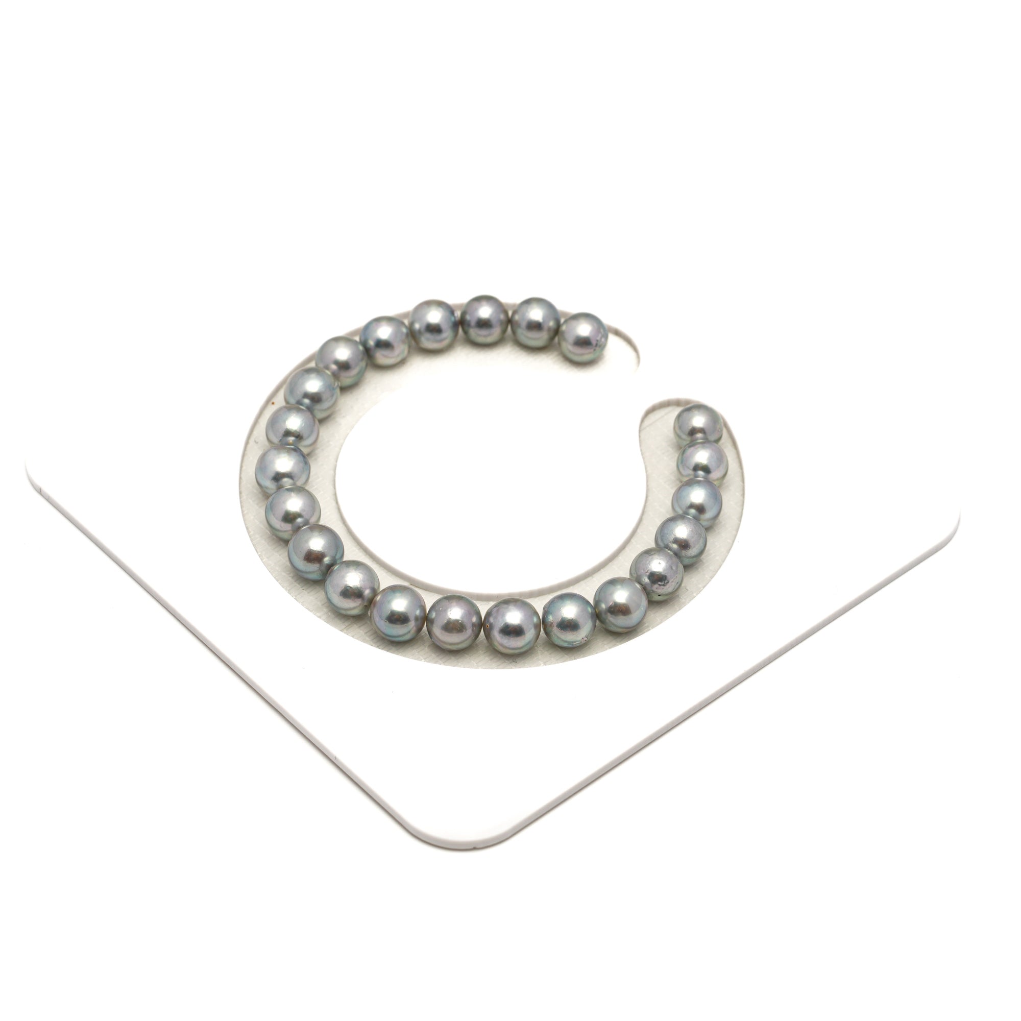 22pcs Akoya Pearl "High Luster" Silver Mix 7.3-7.8mm - SR/NR AA/A Quality Bracelet AKBR2423 CMA1
