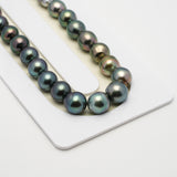 47pcs Multicolor 8-10mm - SB AAA/AA Quality Tahitian Pearl Necklace NL1499 THMIX2