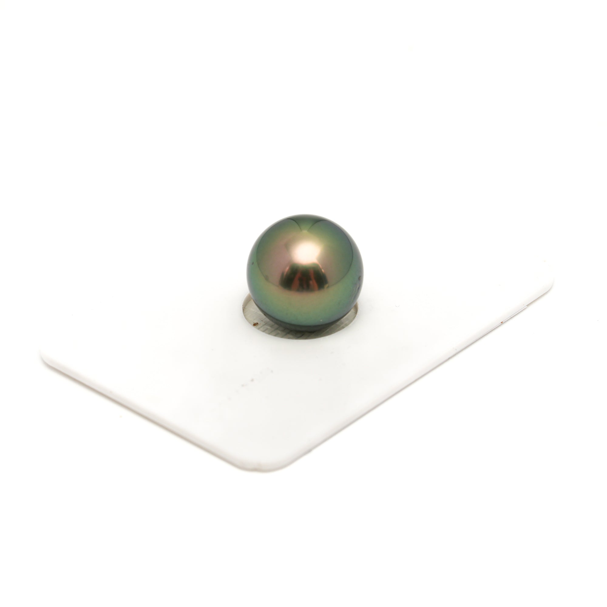 1pcs "High Luster" Green 12.3mm - RSR AAA Quality Tahitian Pearl Single LP2403 OR6